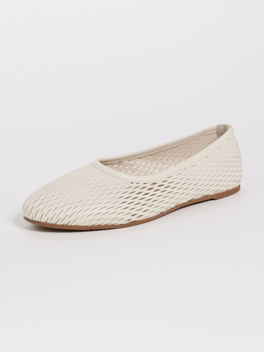 beek Swiftlet Perf Flats in Vanilla Leather